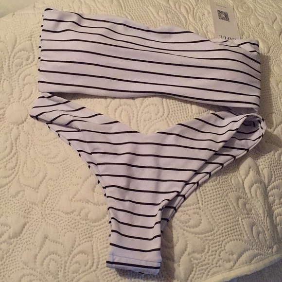 Zaful Other - ZAFUL NWT bandeau swimsuit top and bottom
